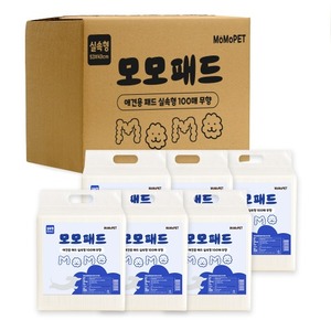 【매장】모모 배변패드 실속형 무향100매X6개(1박스)