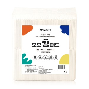 모모 킹 배변패드 특대형 30매(레몬향/1Mx75cm/장당120g)X4개(1박스)