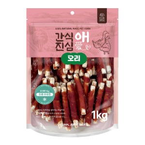 【매장】간식애진심 오리우유껌1kg-인터넷판매금지